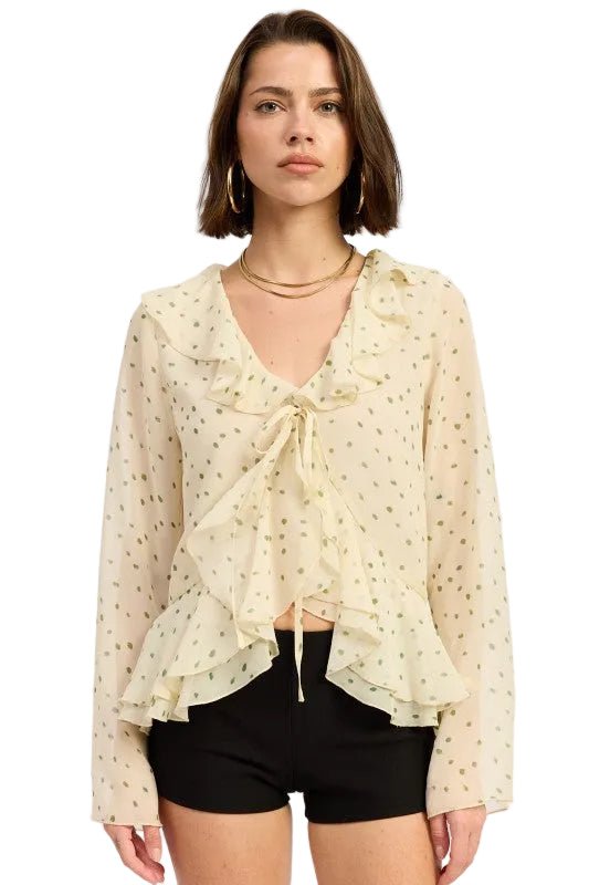 FLUTTER OPEN BUTTERFLY TOP - Robbi & Angel