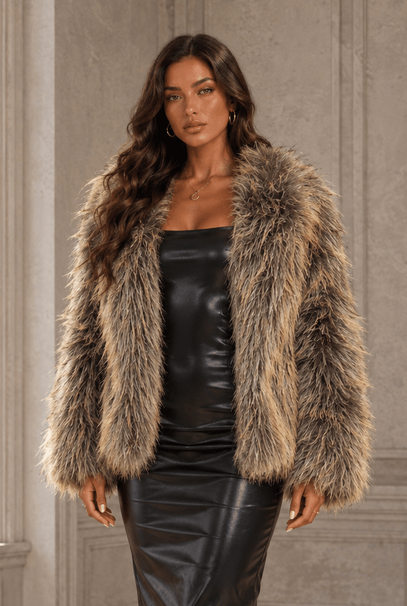 Georgia Oversized Fur Jacket - Robbi & Angel