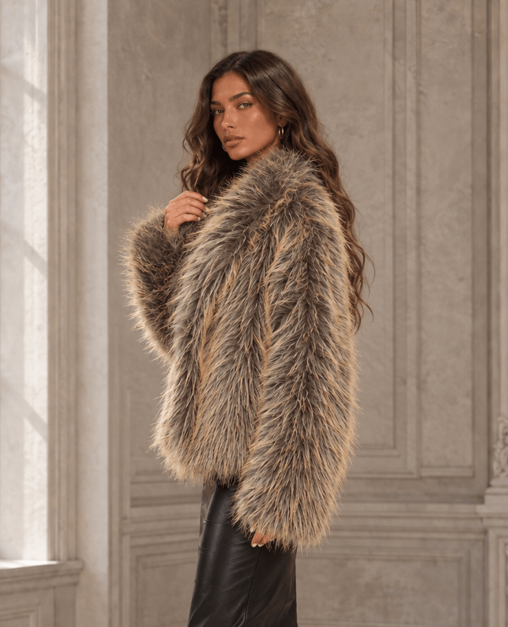 Georgia Oversized Fur Jacket - Robbi & Angel