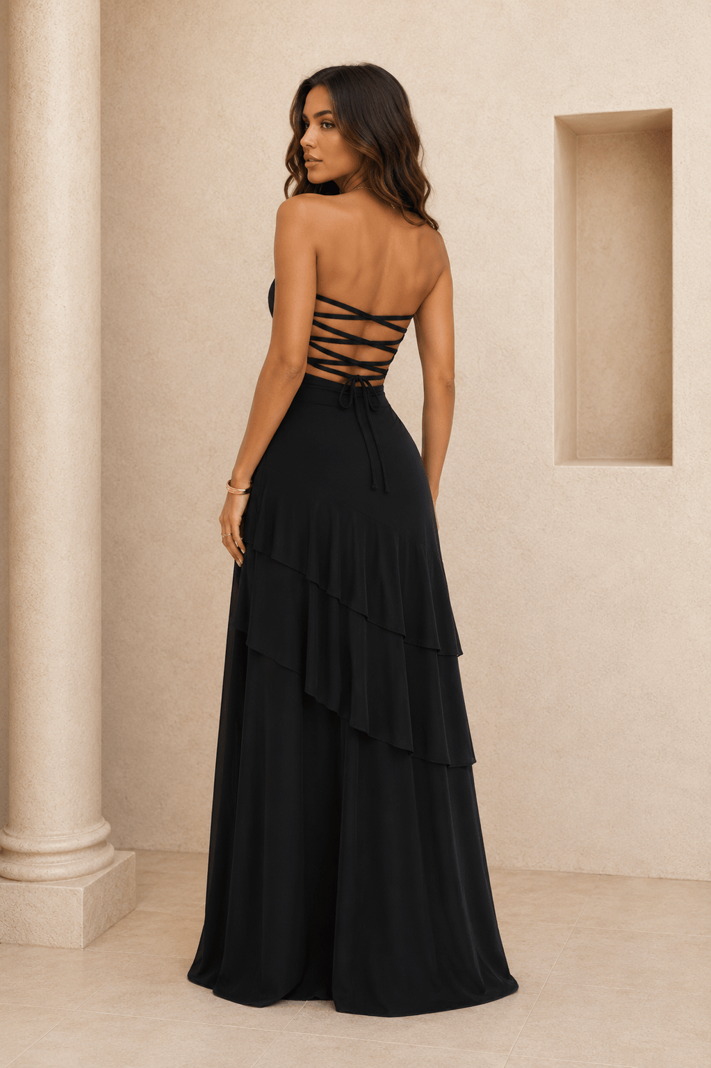 Gia Elegant Off Shoulder Evening Gown - Robbi & Angel