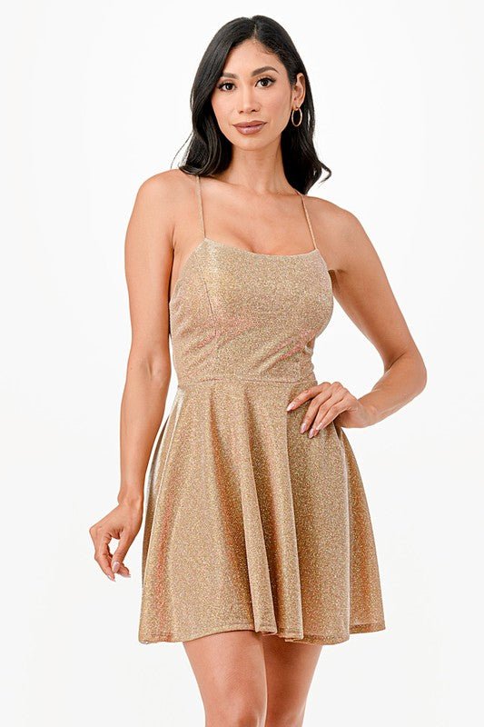 Glitter Flare Dress - Robbi & Angel