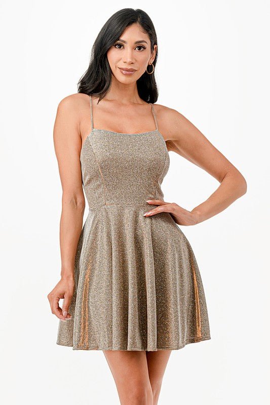 Glitter Flare Dress - Robbi & Angel