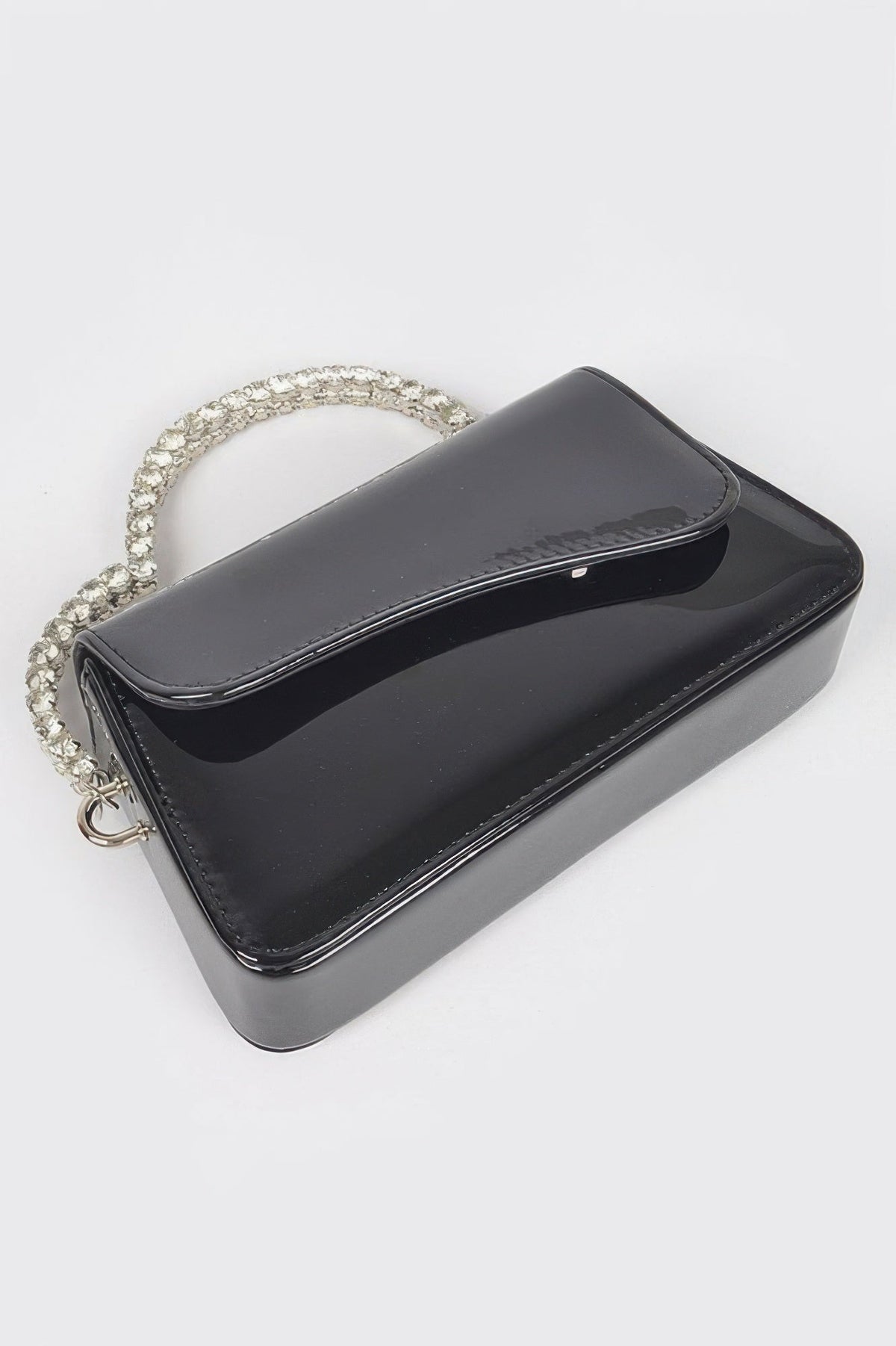 Glitter Rhinestone Handle Bag - Robbi & Angel