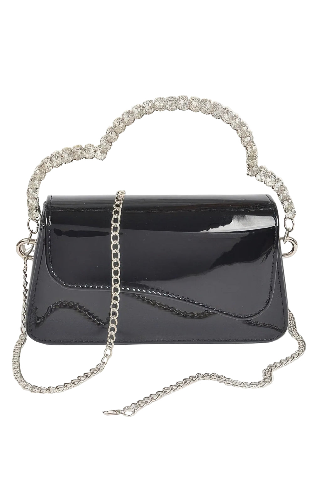 Glitter Rhinestone Handle Bag - Robbi & Angel