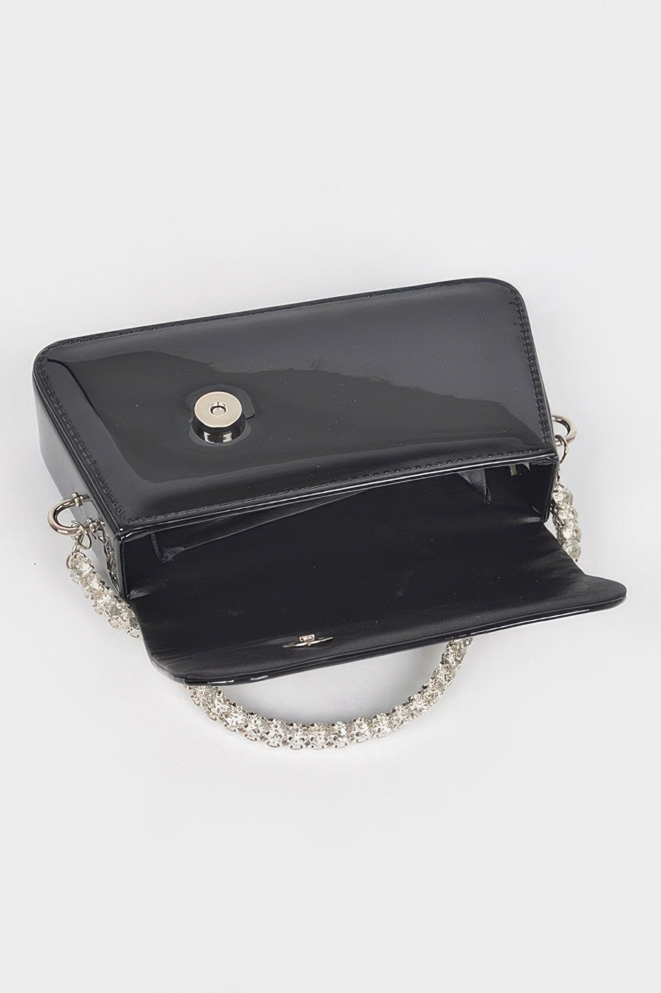 Glitter Rhinestone Handle Bag - Robbi & Angel