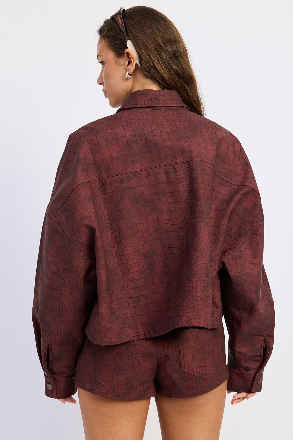 Halle Button Up Collared Jacket - Robbi & Angel