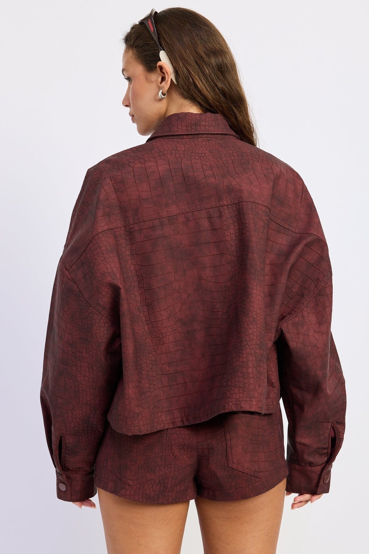 Halle Button Up Collared Jacket - Robbi & Angel