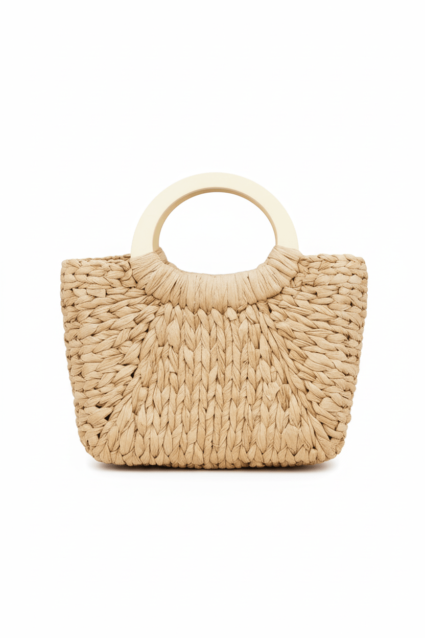 Handmade Woven Tote Bag: Chic Summer Beach Accessory - Robbi & Angel