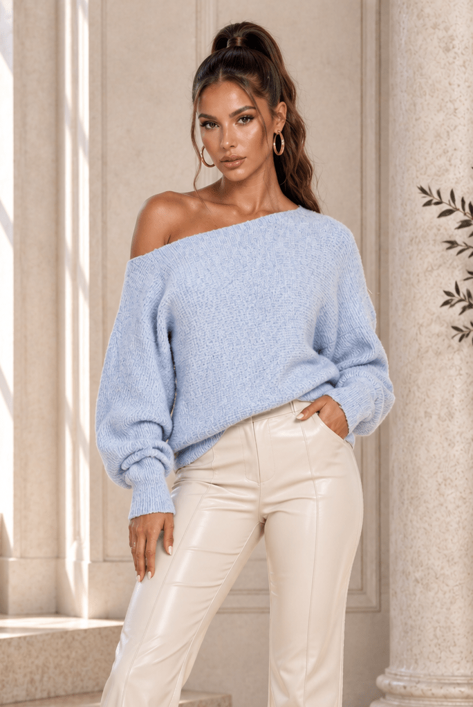 Inez Ribbed Off Shoulder Top - Robbi & Angel