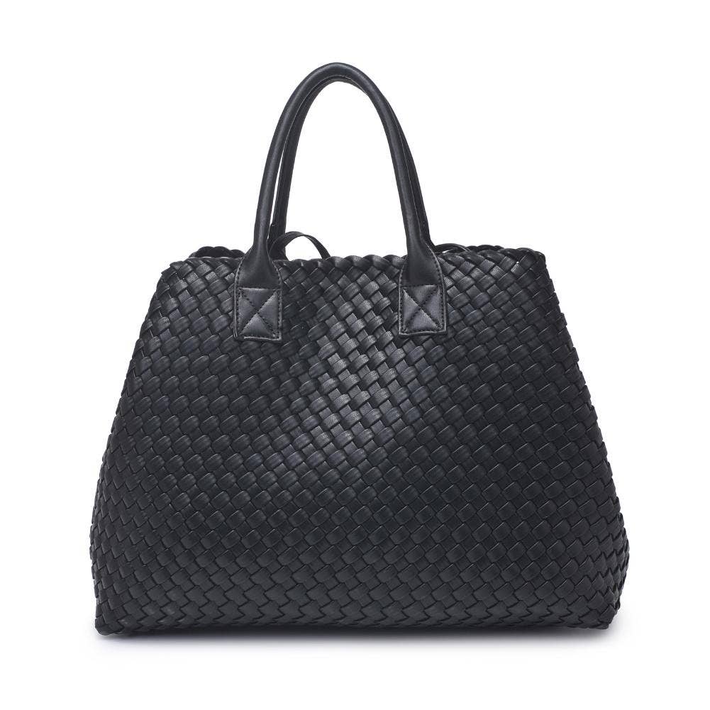 Ithaca Woven Vegan Leather Tote - Robbi & Angel