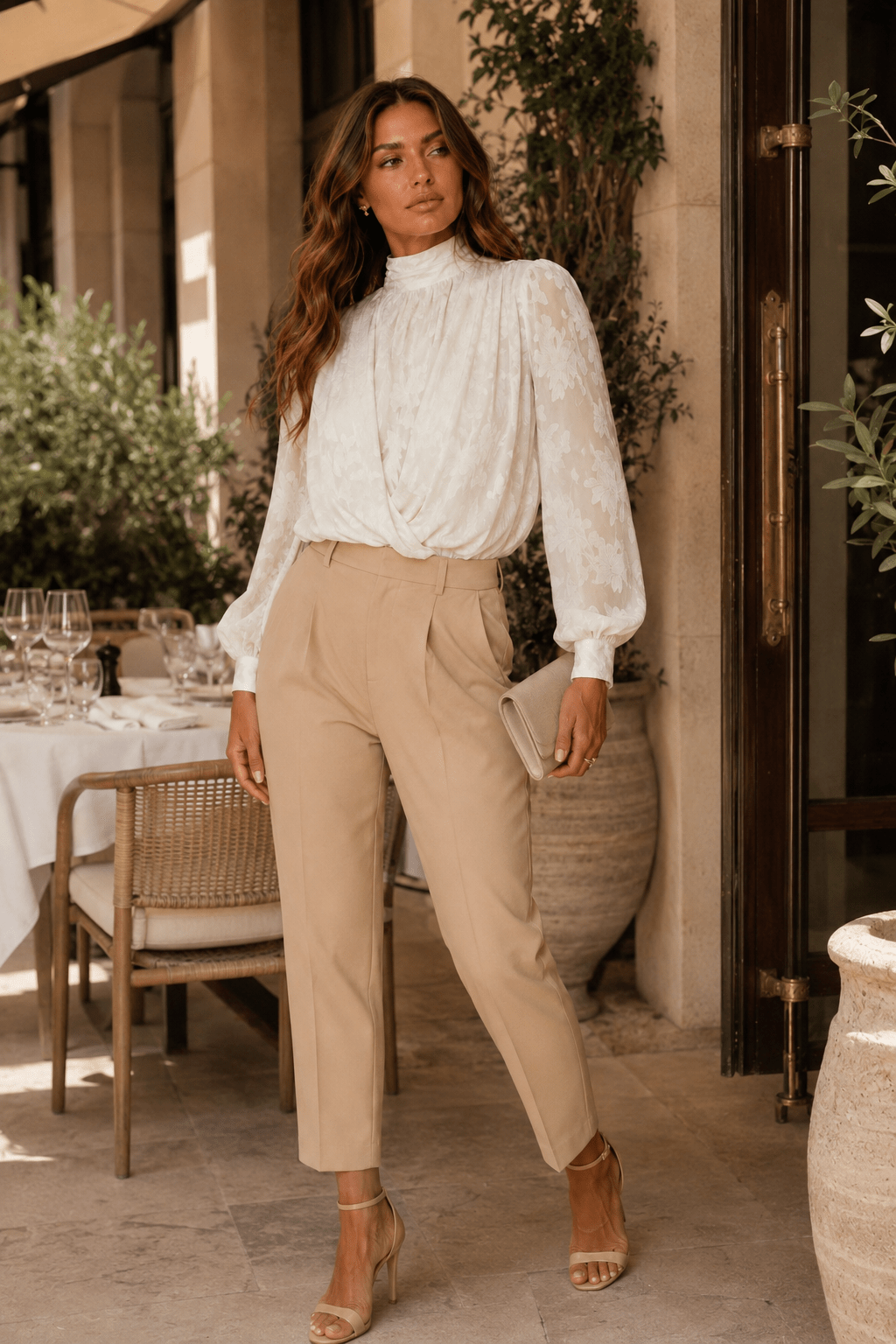 IVY CLOUD EMBRACE WOVEN JACQUARD TOP - Robbi & Angel