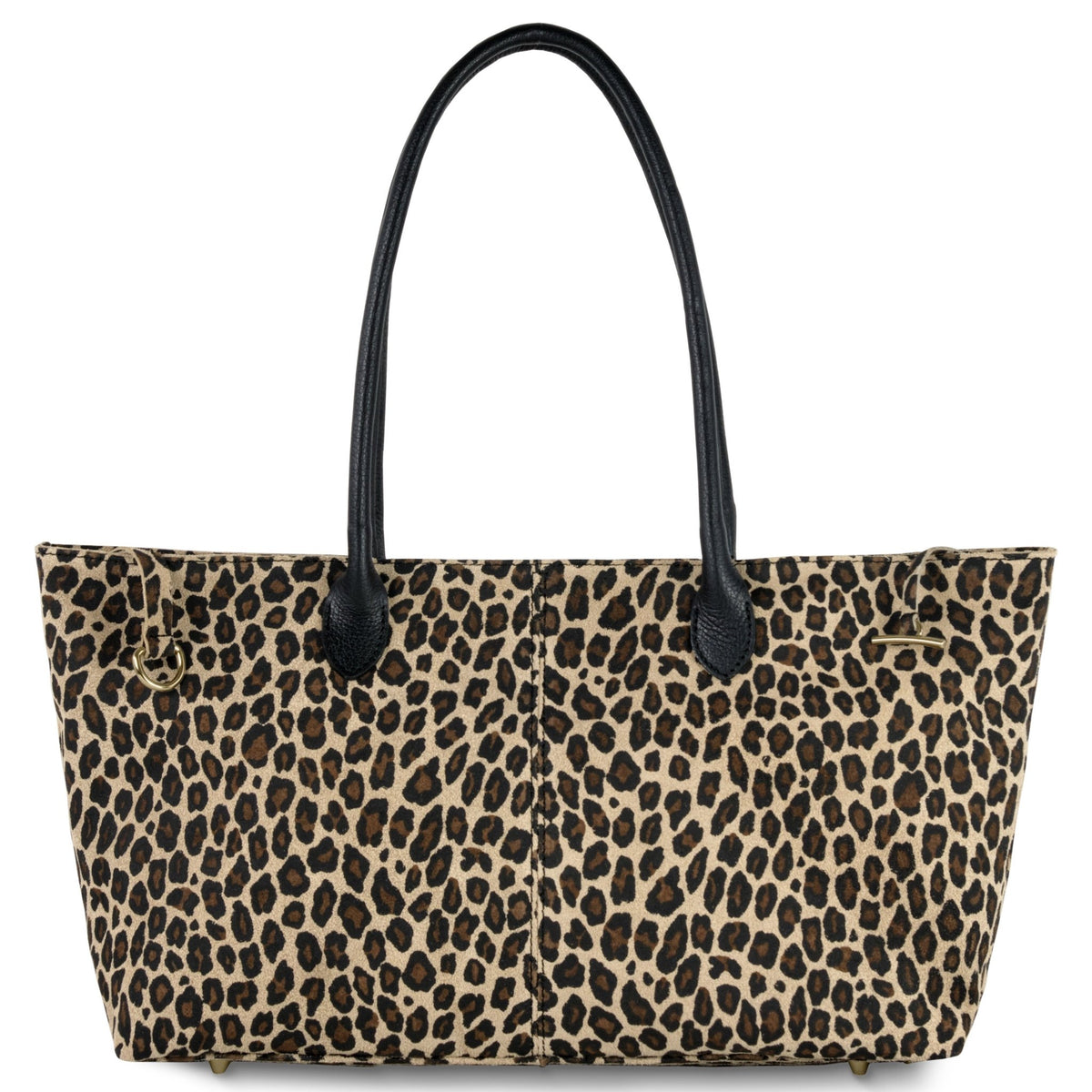 Izzie Italian Genuine Suede & Full-Grain Leather Tote Bag - Robbi & Angel
