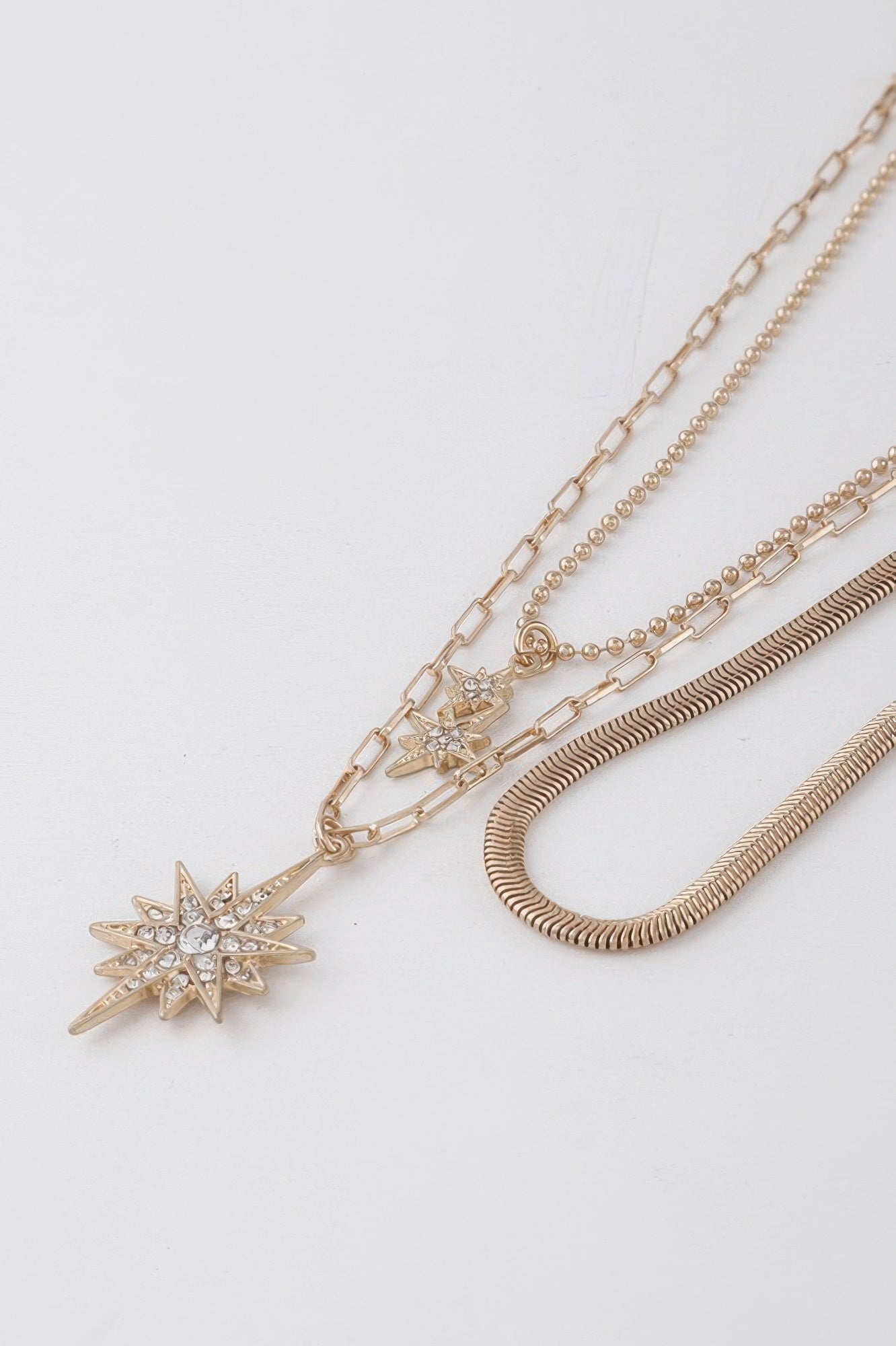 Jeweled Shining Stars Necklace - Robbi & Angel