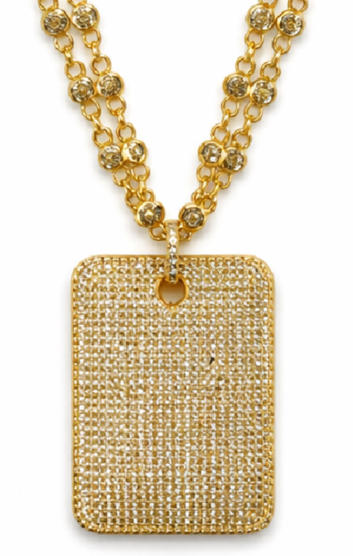 Kaitlyn Double Layer Chic Medallion Necklace - Robbi & Angel