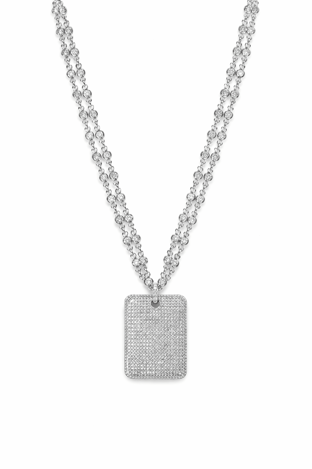 Kaitlyn Double Layer Chic Medallion Necklace - Robbi & Angel