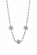 Kayla Crystal Flower Necklace - Robbi & Angel