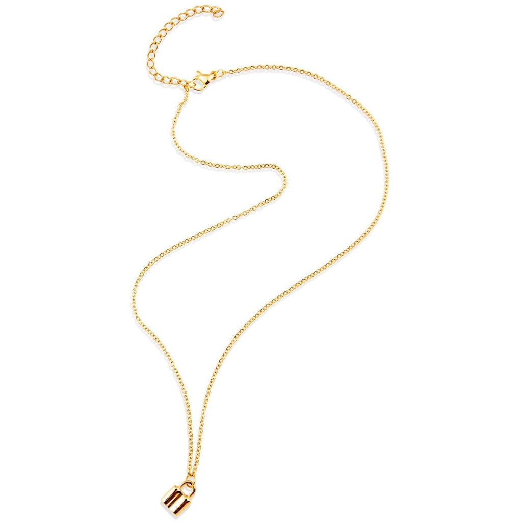 Lana Mini Lock Necklace - Robbi & Angel