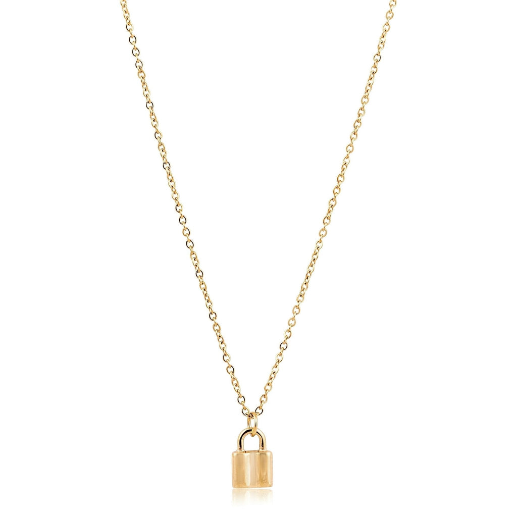 Lana Mini Lock Necklace - Robbi & Angel