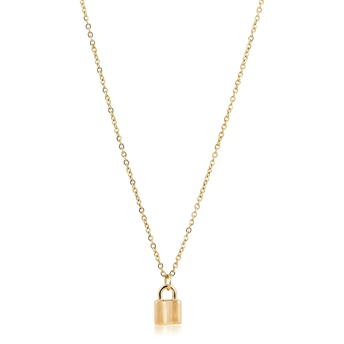 Lana Mini Lock Necklace - Robbi & Angel