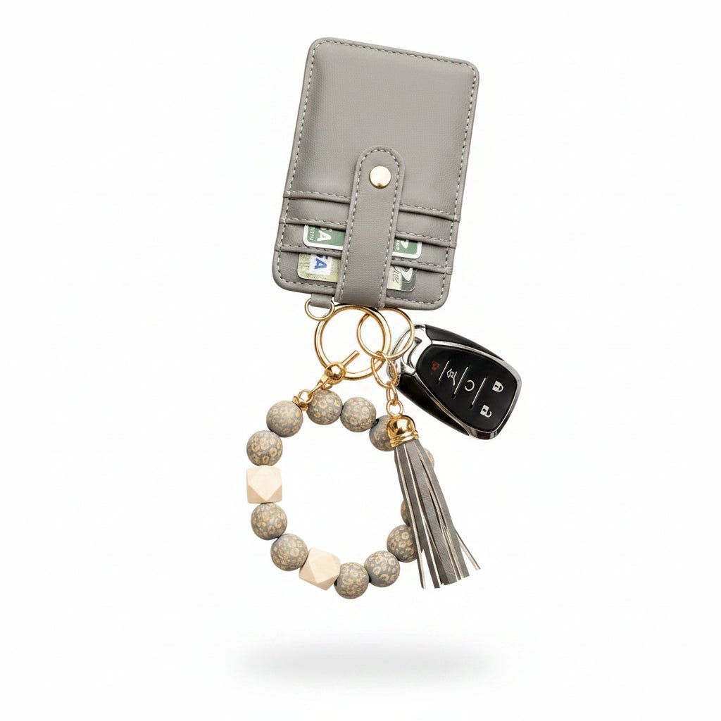 Leo Beaded Key Ring Wallet Bracelet - Robbi & Angel