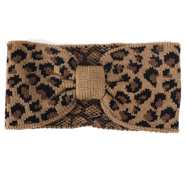 LEOPARD PRINT WINTER HEADBAND - Robbi & Angel