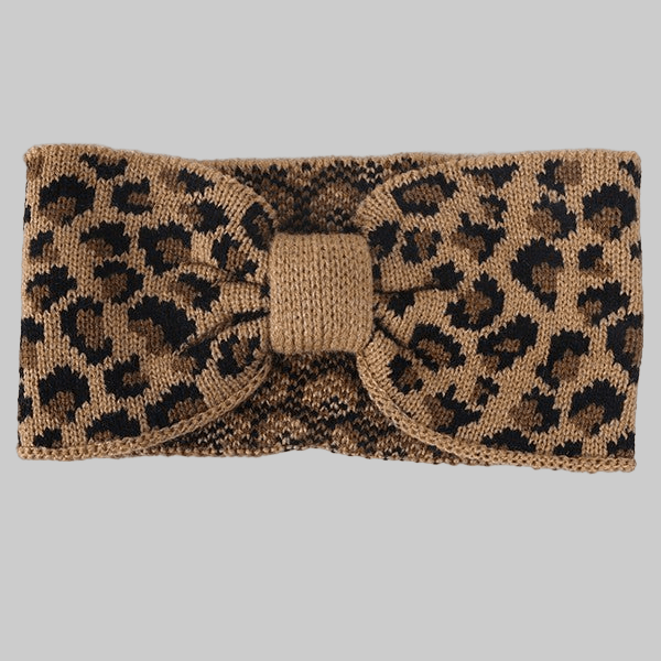 LEOPARD PRINT WINTER HEADBAND - Robbi & Angel