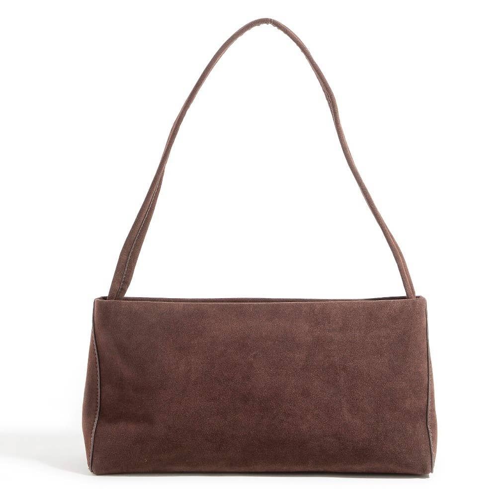Lisa Modern Faux Suede Rectangle Bag