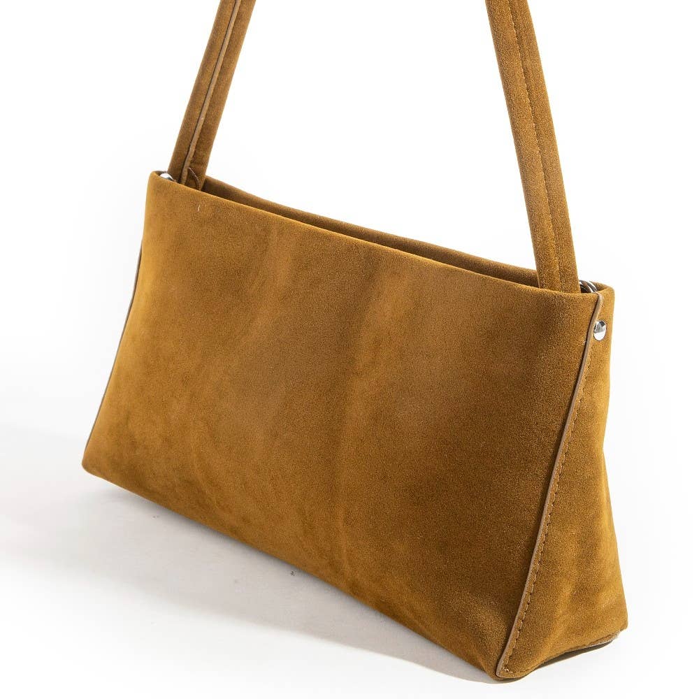 Lisa Modern Faux Suede Rectangle Bag