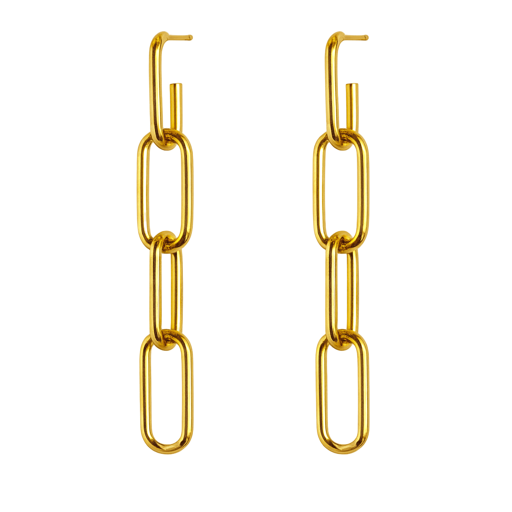 London Luxe Chain Link Drop Earrings - Robbi & Angel