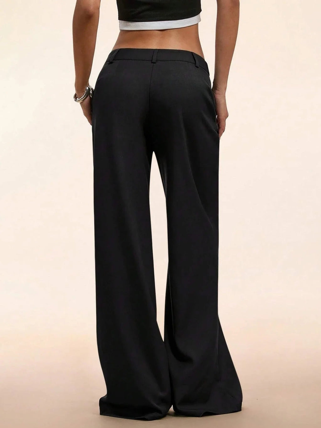 Lulu Low Waist Slight Flared Ribbed Pants - Robbi & Angel