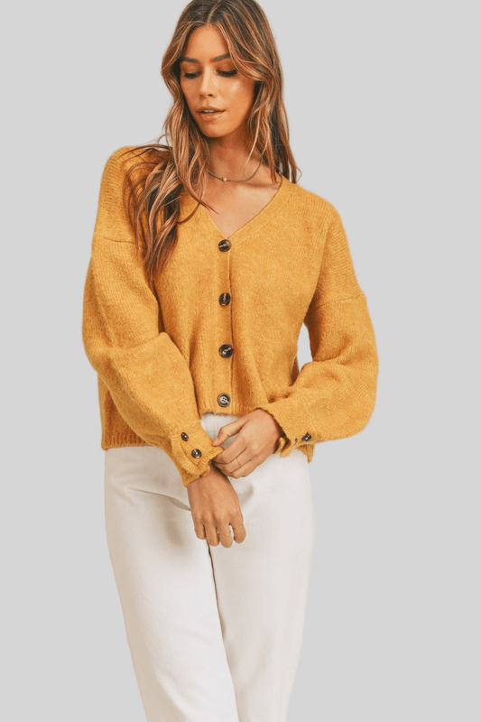 MABLE Long Sleeve Button Down Sweater Cardigan - Robbi & Angel
