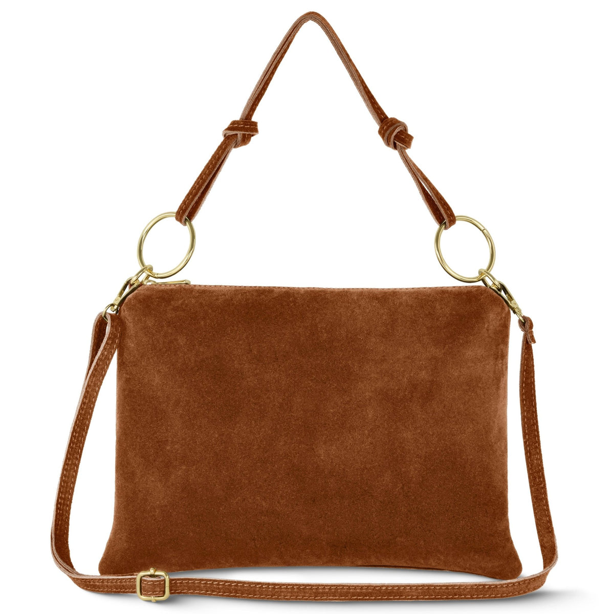 Madonna Modena Italian Genuine Suede Shoulder Bag - Robbi & Angel