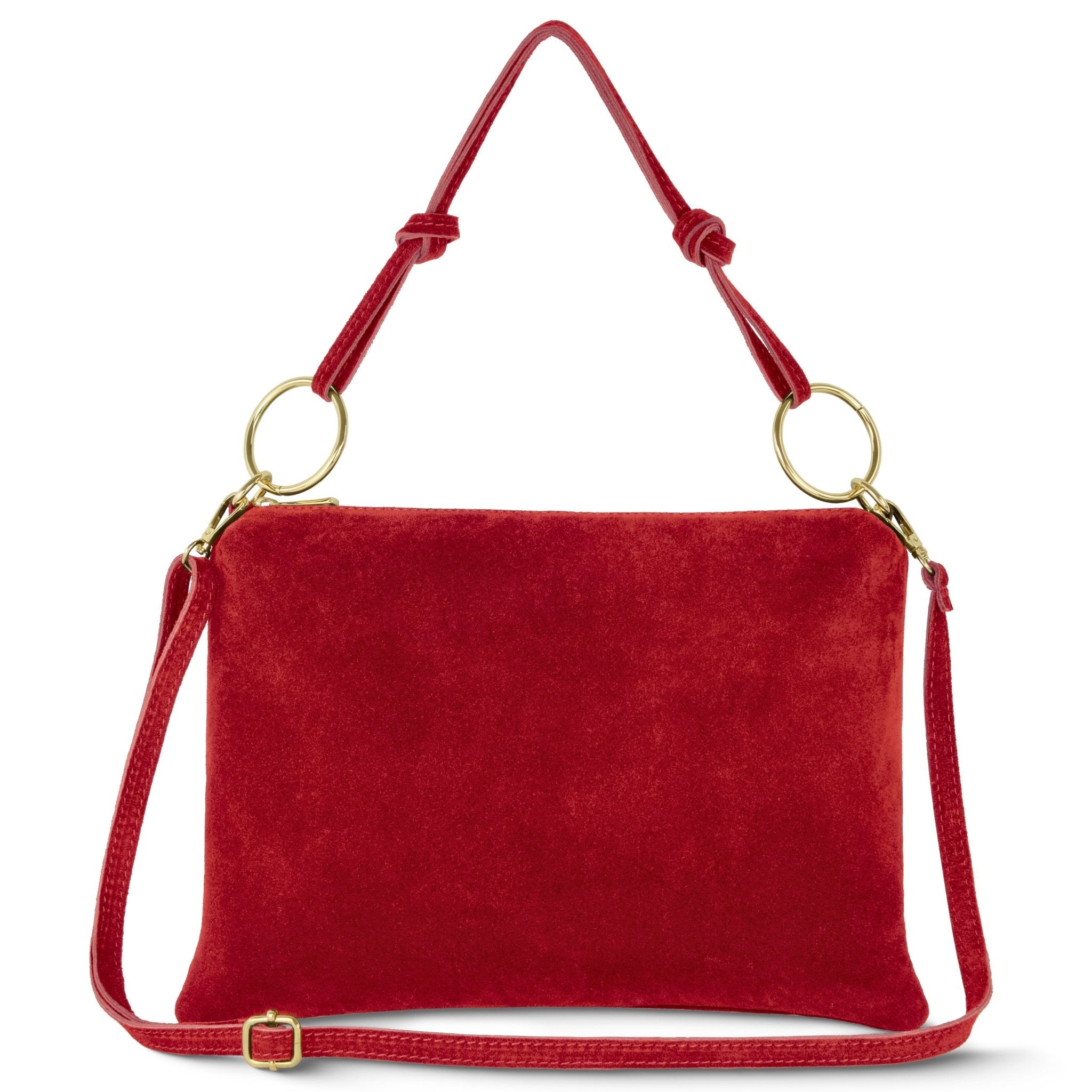 Madonna Modena Italian Genuine Suede Shoulder Bag - Robbi & Angel