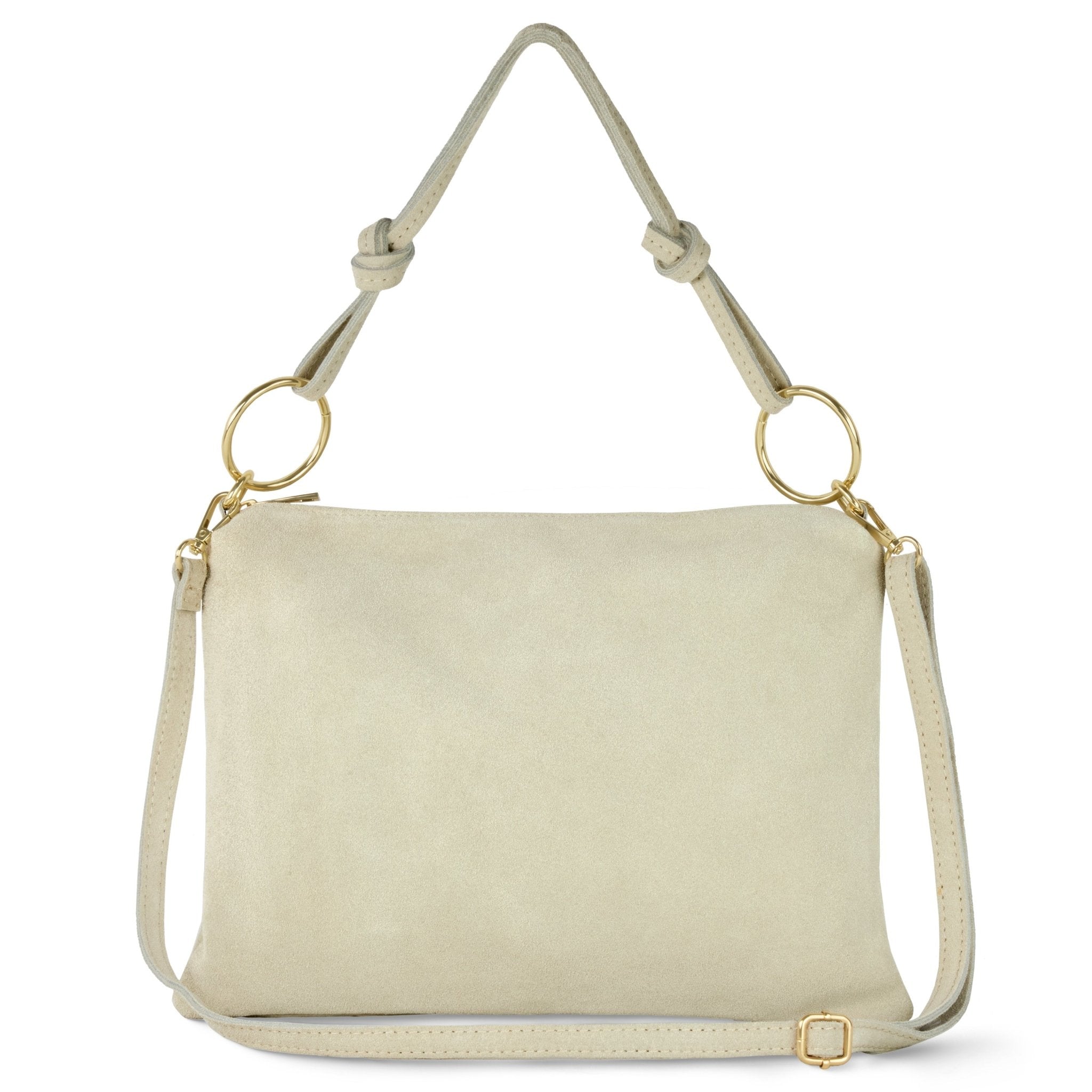 Madonna Modena Italian Genuine Suede Shoulder Bag - Robbi & Angel