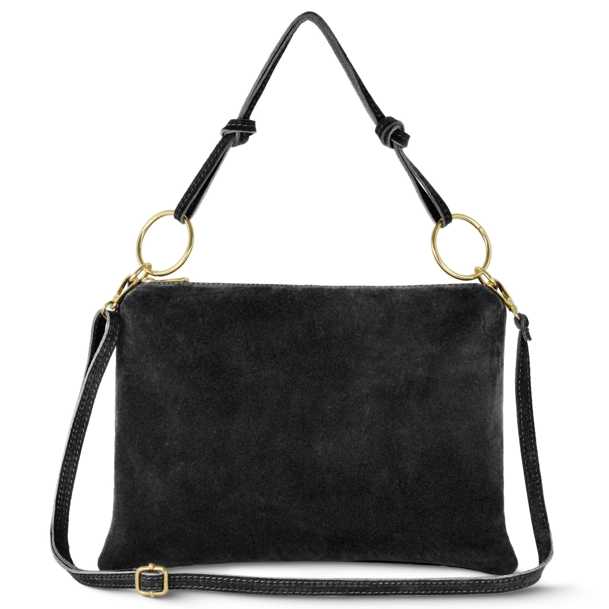 Madonna Modena Italian Genuine Suede Shoulder Bag - Robbi & Angel
