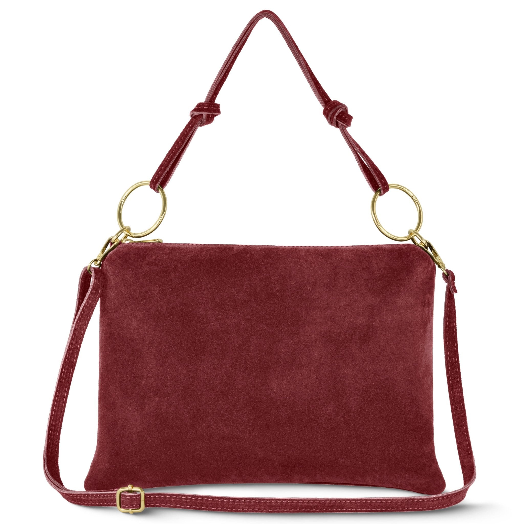Madonna Modena Italian Genuine Suede Shoulder Bag - Robbi & Angel
