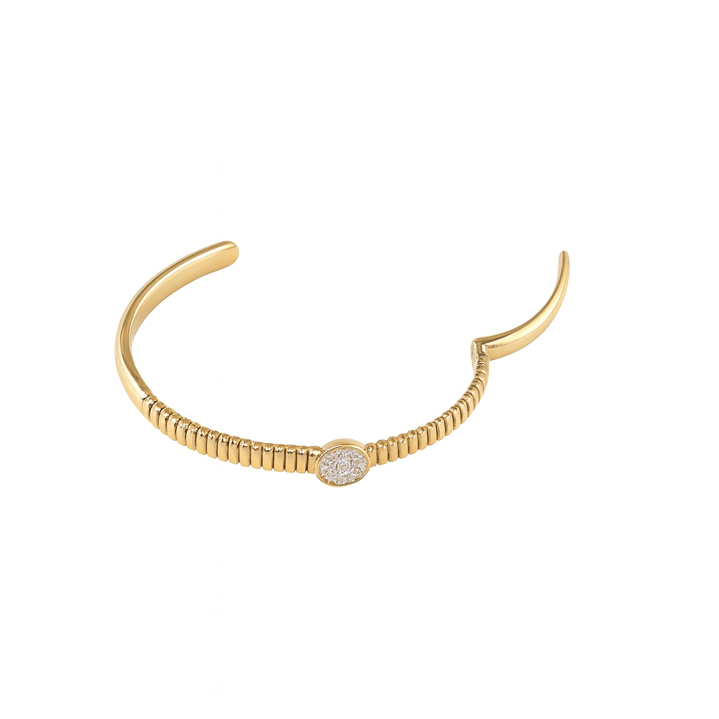 Marcelin Aurora Pave Cluster Cuff - Robbi & Angel