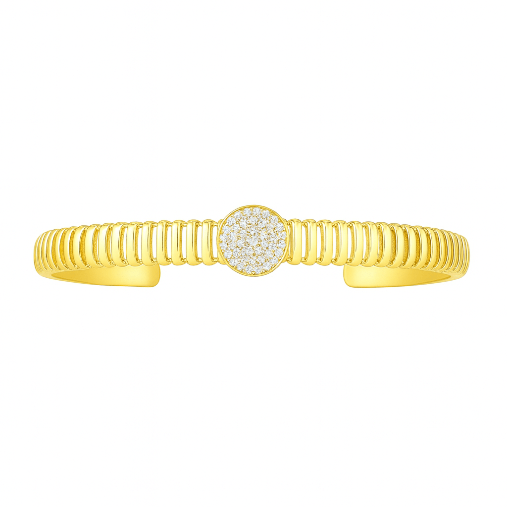 Marcelin Aurora Pave Cluster Cuff - Robbi & Angel