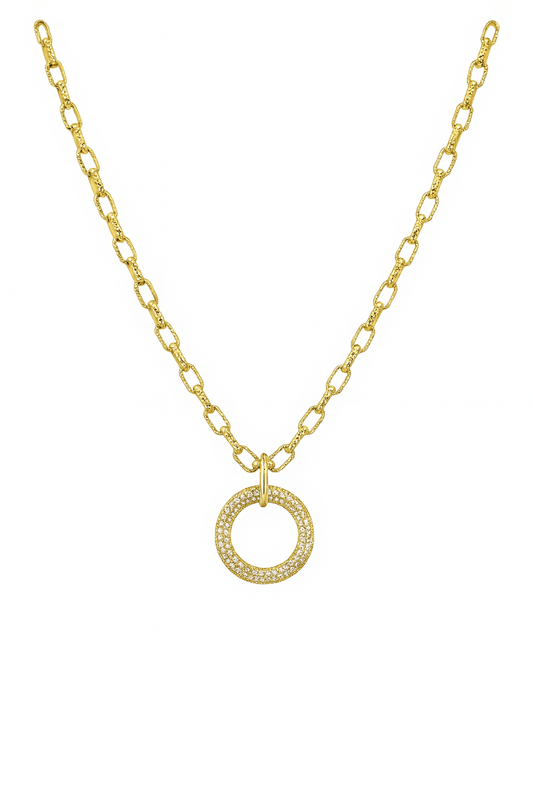 Maribel Shimmering Halo Drop Necklace - Robbi & Angel