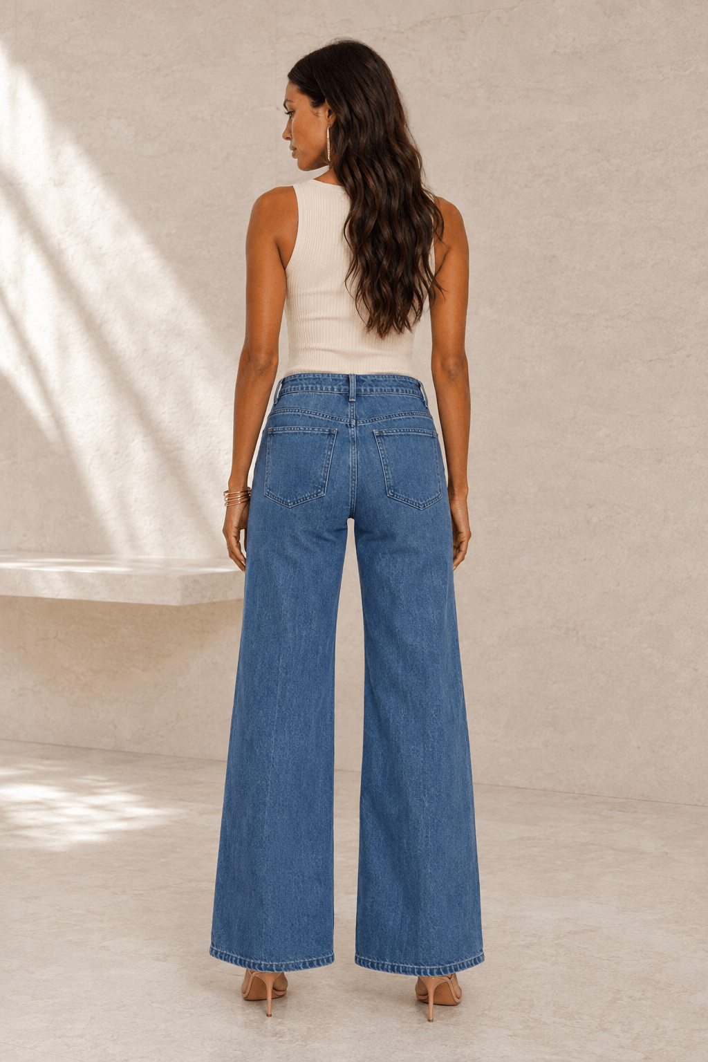 Martha Detail Mid Rise Stretch Denim Jeans - Robbi & Angel
