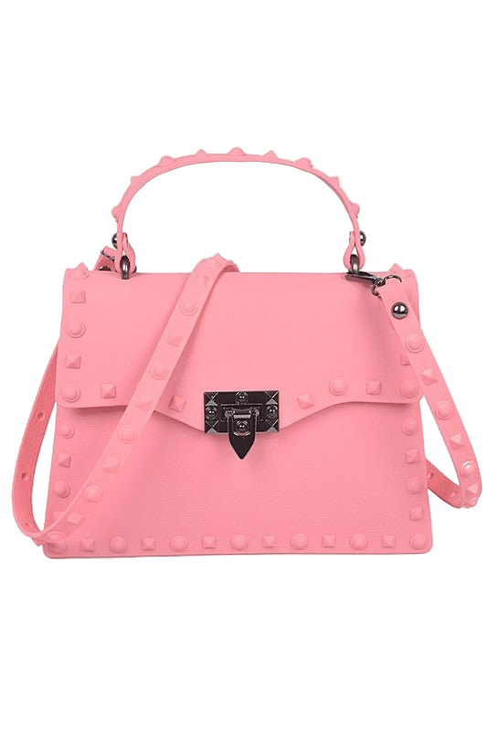Matte Finish Studded Convertible Jelly Bag - Robbi & Angel