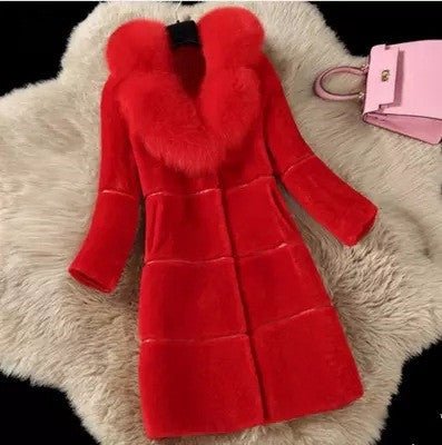 Maureen Medium Length Sheep Sheared Fur Coat - Robbi & Angel