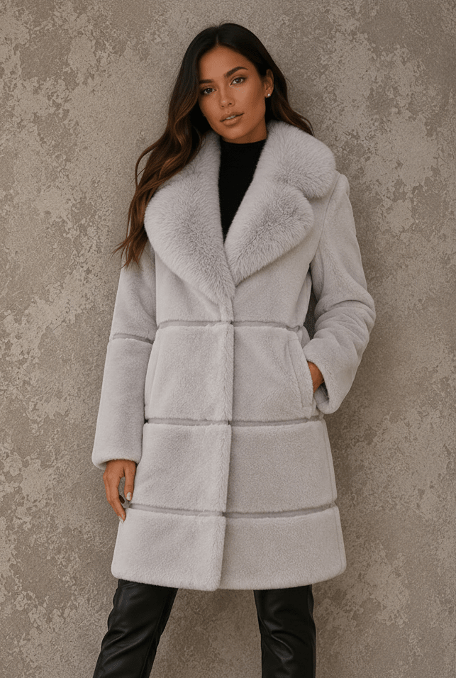 Maureen Sheep Sheared Faux Fur Coat - Robbi & Angel