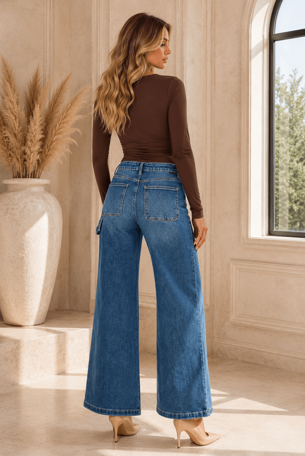 Mckenna High Rise Wide Leg Jeans - Robbi & Angel