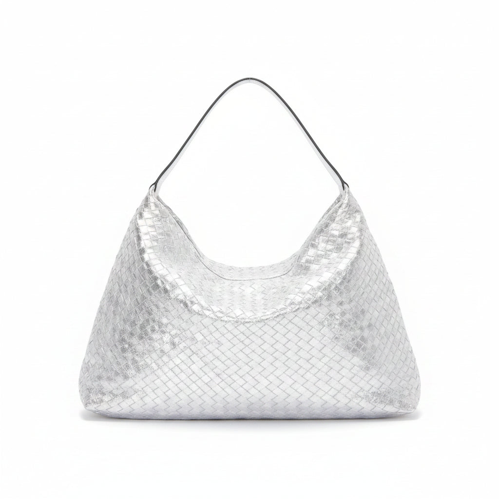 Metallic Braided Tote Bag - Robbi & Angel