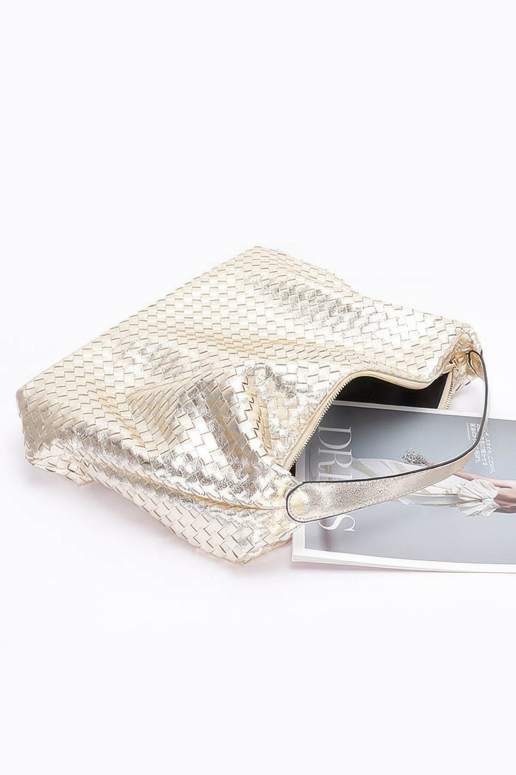 Metallic Braided Tote Bag - Robbi & Angel
