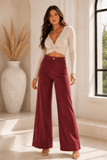 Misa Midnight Faux Suede Pants - Robbi & Angel
