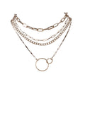 Multi Linked Circles Chain Necklace - Robbi & Angel