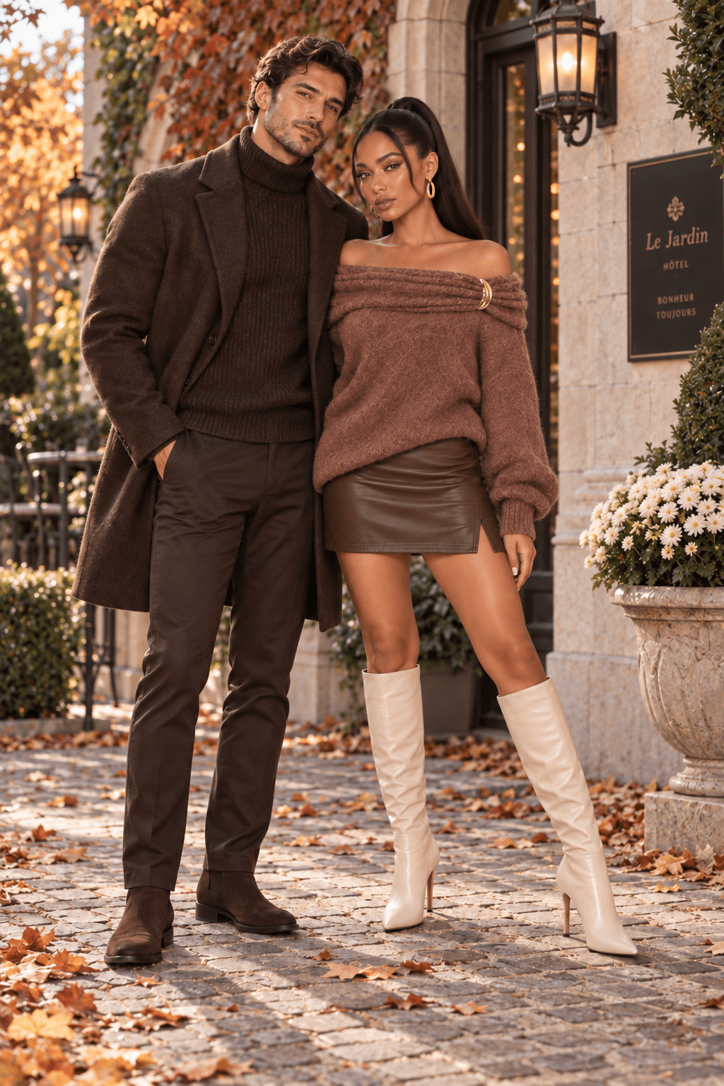 Nadia Off Shoulder Sweater With Hardware - Robbi & Angel