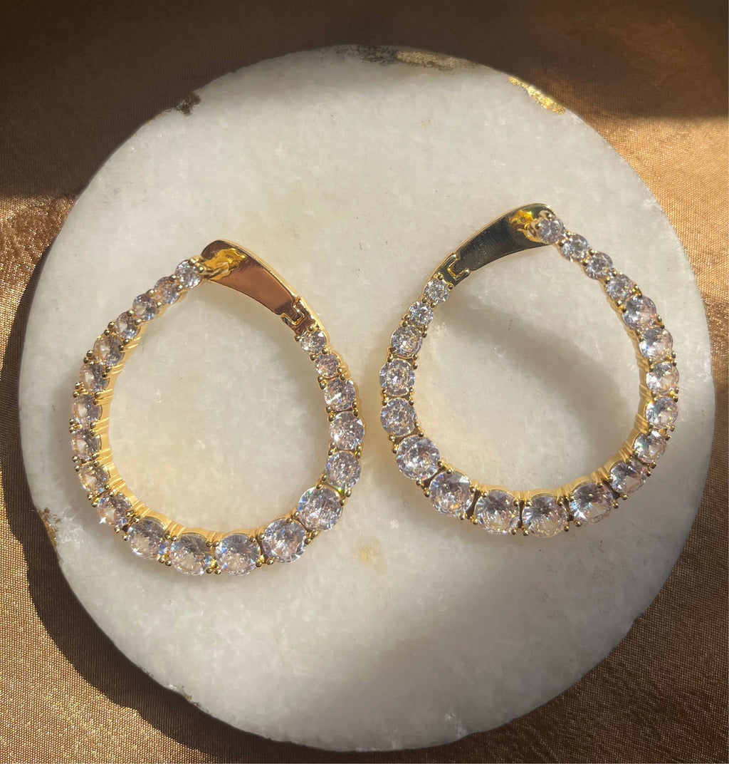 Naomi CZ Earring-Large - Robbi & Angel